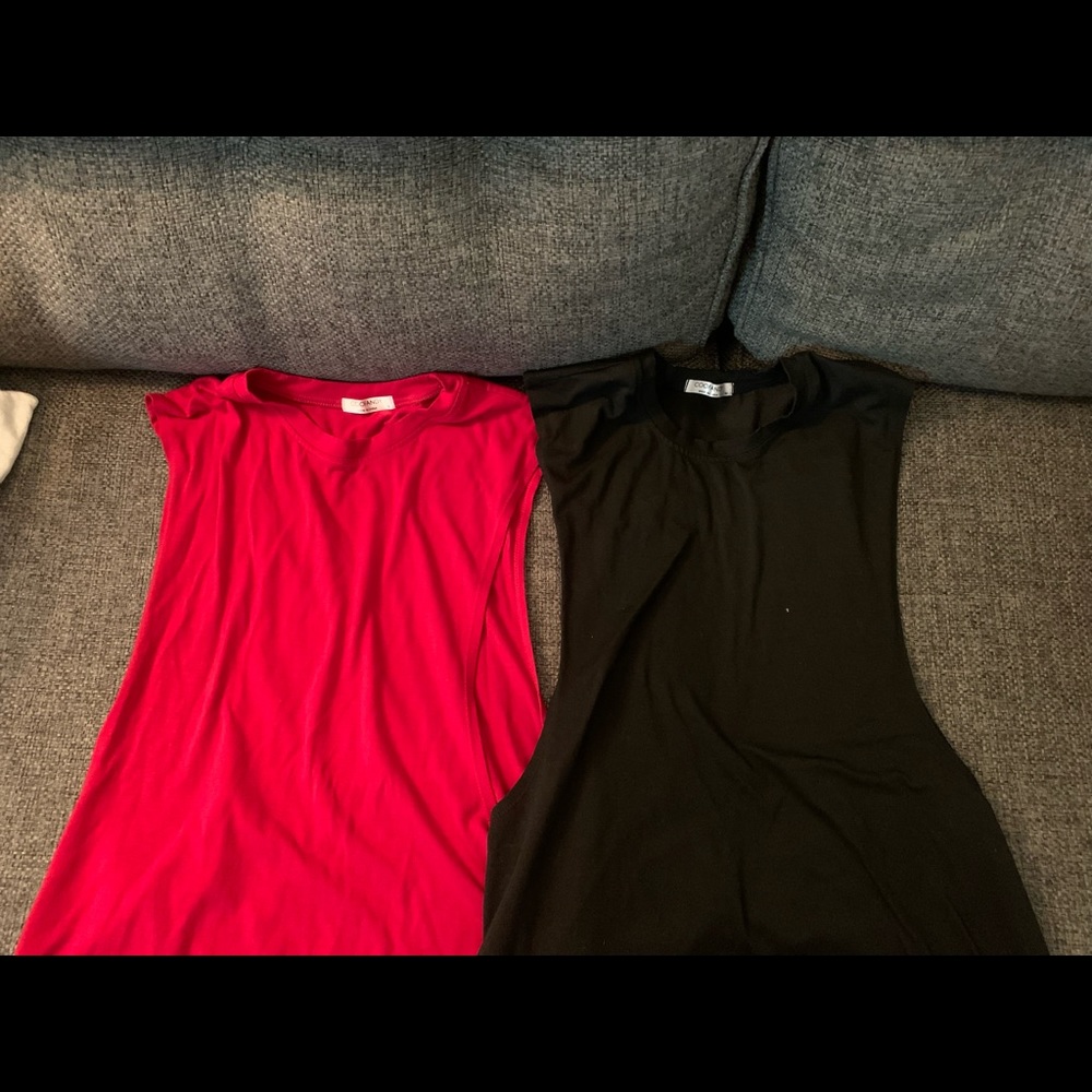 Mens Workout Drop Shirt Tank Top 2 Medium